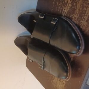 Abound Men's Black Double Monk Strap Oxfords, Size 11.5